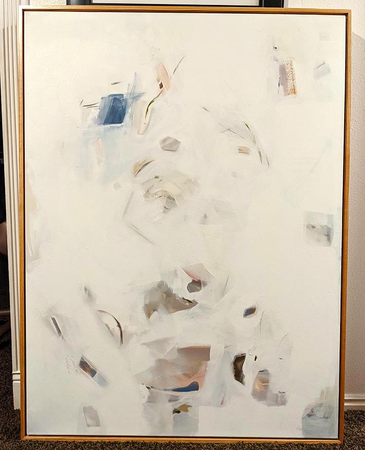 creative process  |  36 x 48  |  acrylic on canvas framed